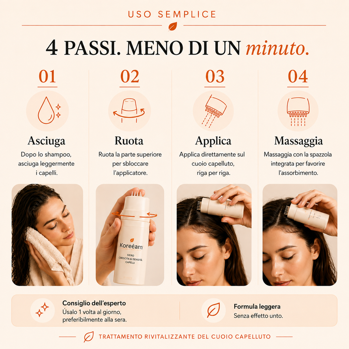 Siero per capelli Koreeam