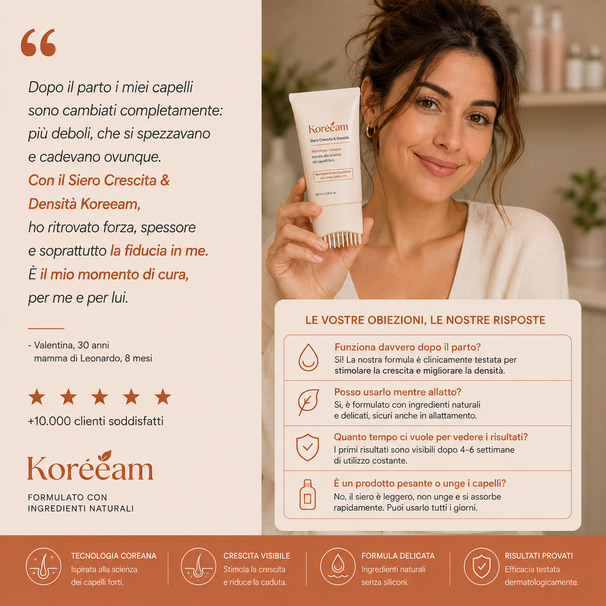 Siero per capelli Koreeam