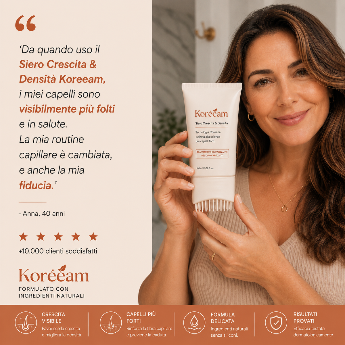 Siero per capelli Koreeam