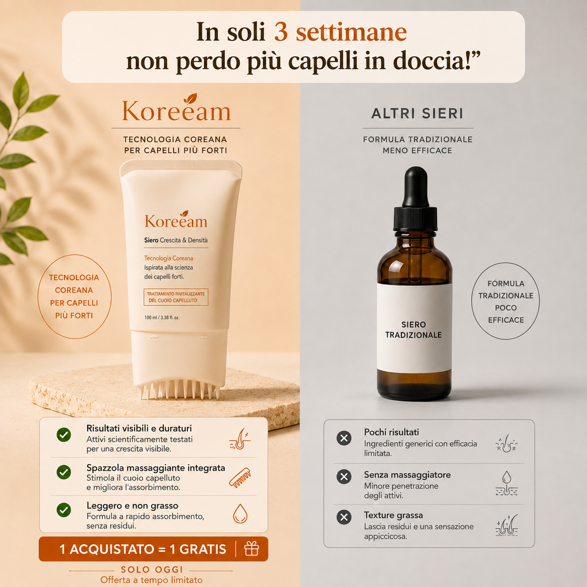 Siero per capelli Koreeam